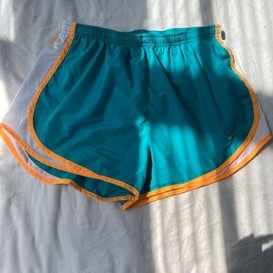 Blue/Orange/White Nike Running Shorts Size L